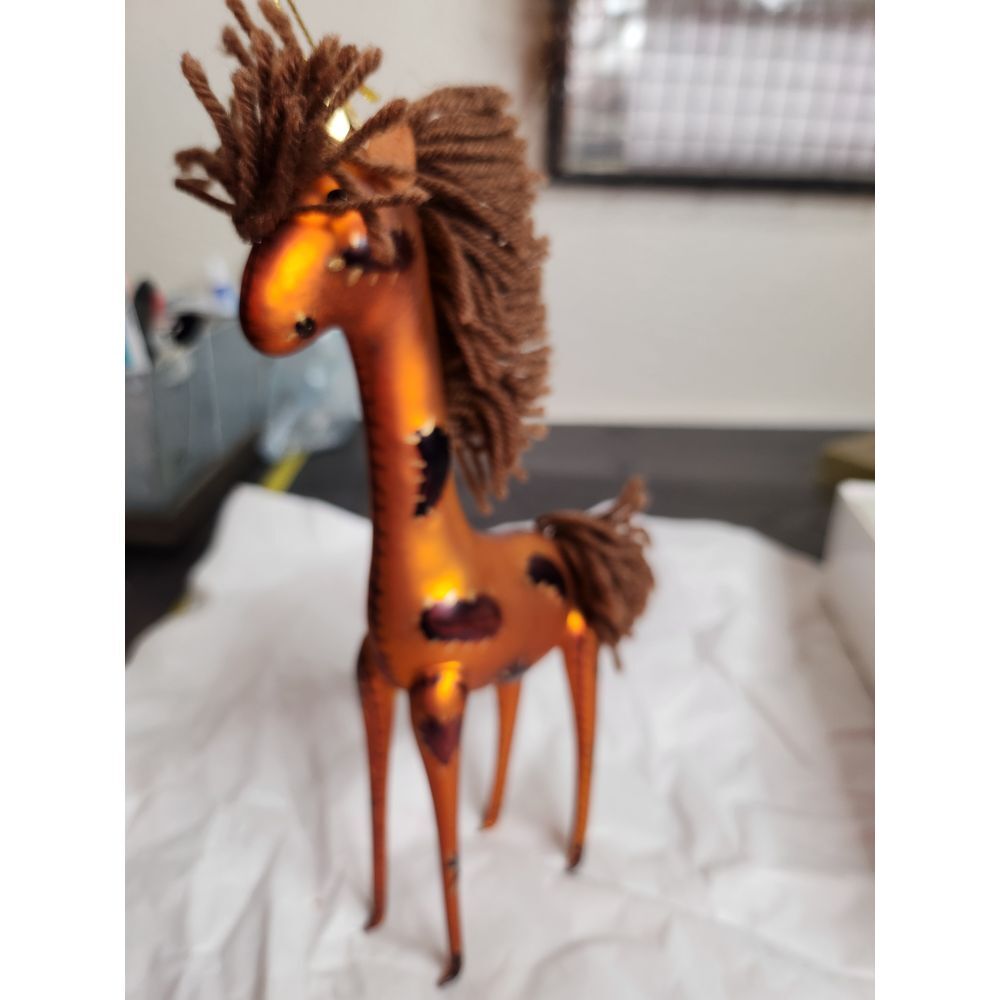Cherry Design Glass Giraffe Christmas tree‎ ornament in box